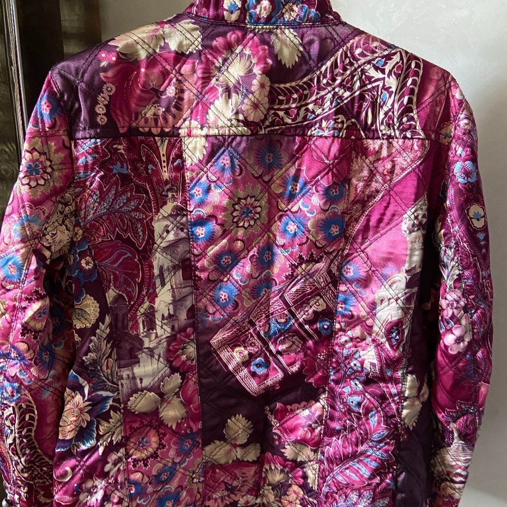 Apriori quilted jacket Floral Satin size 12 - Picture 3 of 10